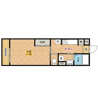 リブリ・COLLINA【1階】の間取り