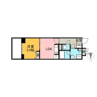 レジディア千鳥町【2階】の間取り