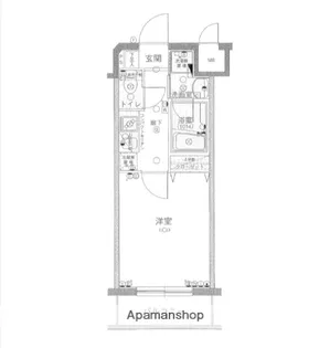 グリフィン横浜・桜木町六番館【4階】の間取り