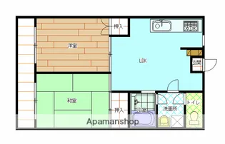 和泉コーポ【1階】の間取り