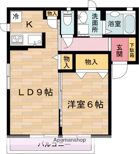 ヴィラ住吉【2階】の間取り