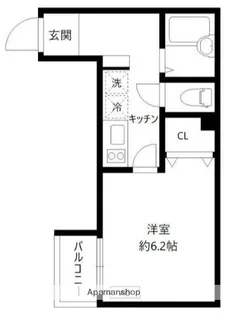 B’CASA TSURUMI【2階】の間取り