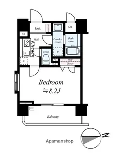 グリフォーネ横浜・伊勢町弐番館【5階】の間取り