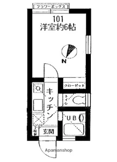 Jハイツ菊名【1階】の間取り