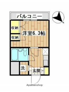 ホワイトヴィレッジ【2階】の間取り