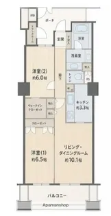 レジデンス・ザ・武蔵小杉【7階】の間取り