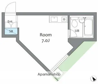 シュロス日吉【1階】の間取り