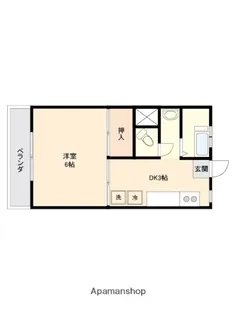 日吉第3コーポ【1階】の間取り