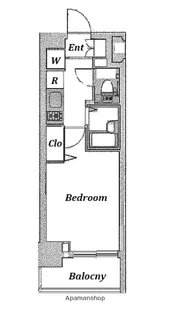 エステムプラザ横濱みなとみらいWEST【8階】の間取り