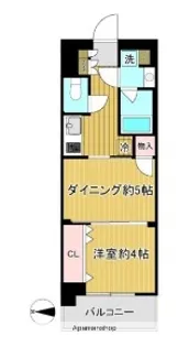 日神デュオステージ三ツ沢公園【4階】の間取り
