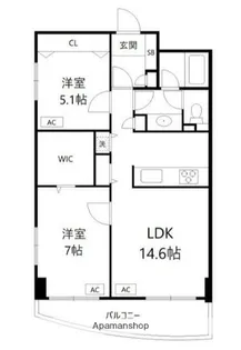 鶴見ワンダーランド【4階】の間取り