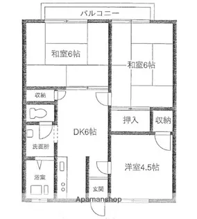 吉沢ハイツ【1階】の間取り