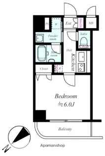 グリフィン新横浜・七番館【9階】の間取り
