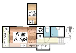 レオパレスブランカ【204号室】の間取り