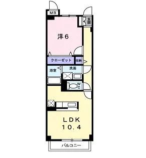 エスペランサ【3階】の間取り