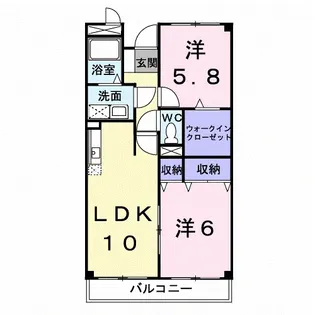 ベルコリーナ東戸塚【2階】の間取り