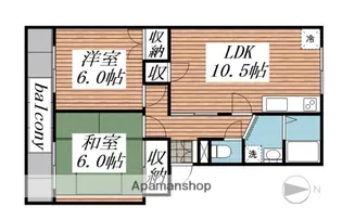 CASAあけぼの【3階】の間取り