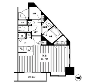 パーク・ヒルズ元住吉【2階】の間取り