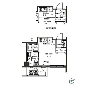 パークアクシス横浜井土ヶ谷【7階】の間取り