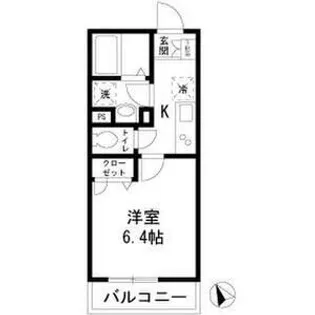 バルシュ矢向【2階】の間取り