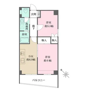 岩国ハイム【3階】の間取り