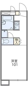 レオパレスユーハイツ【1階】の間取り