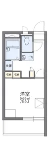 レオパレスヨロズヤB【3階】の間取り