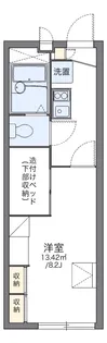 レオパレスミヤビ【2階】の間取り
