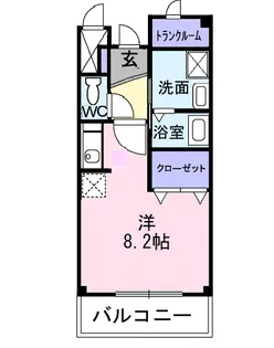 メゾン ド ブローテA【303号室】の間取り