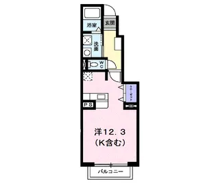 プラシード・Ⅱ【1階】の間取り