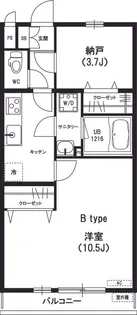 リブリ・百合ヶ丘【1階】の間取り