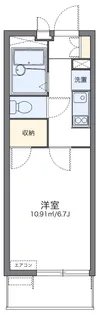 レオパレススマイルハウスK&K【3階】の間取り