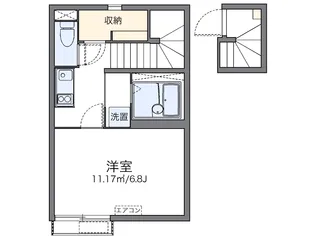 1Kの間取り画像