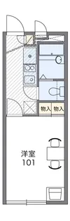 レオパレスブルーヒルズHK【2階】の間取り