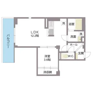 サンビューノ仲町台【201号室号室】の間取り