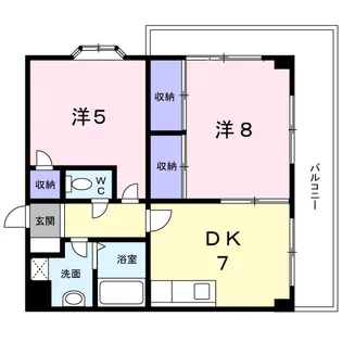 パークフジ小泉【4階】の間取り