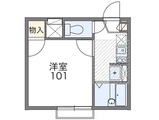 レオパレスアルブル【2階】の間取り