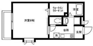 グリーンサイド片倉【203号室号室】の間取り