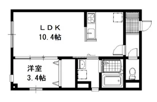 ストークフレア【303号室号室】の間取り