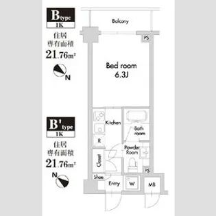 プライムアーバン田園調布南【3階】の間取り