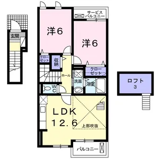 ブライト ヒル【2階】の間取り