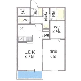 サンシティ妙蓮寺B【203号室号室】の間取り