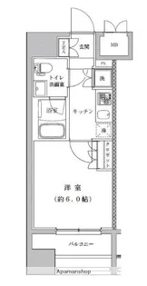 ライジングプレイス川崎【2階】の間取り
