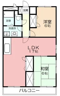 ソレイユ楠【3階】の間取り