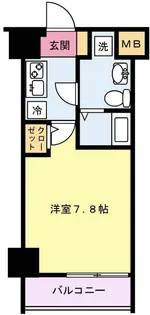スパシエソリデ横浜鶴見【7階】の間取り