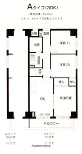 アースコンセプト綱島【2階】の間取り
