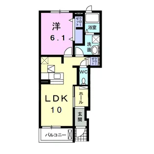 プリムローズ【1階】の間取り
