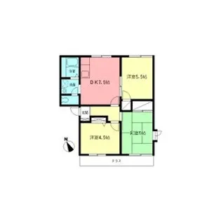 プランドールA【1階】の間取り