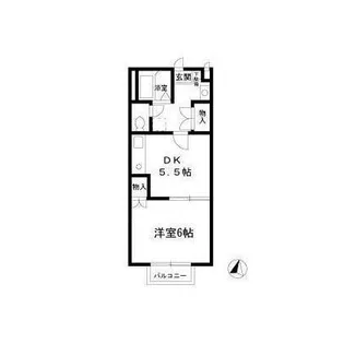 ヒルサイド日吉【1階】の間取り