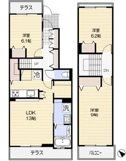 グラシア・フィス北寺尾 D棟【1階】の間取り